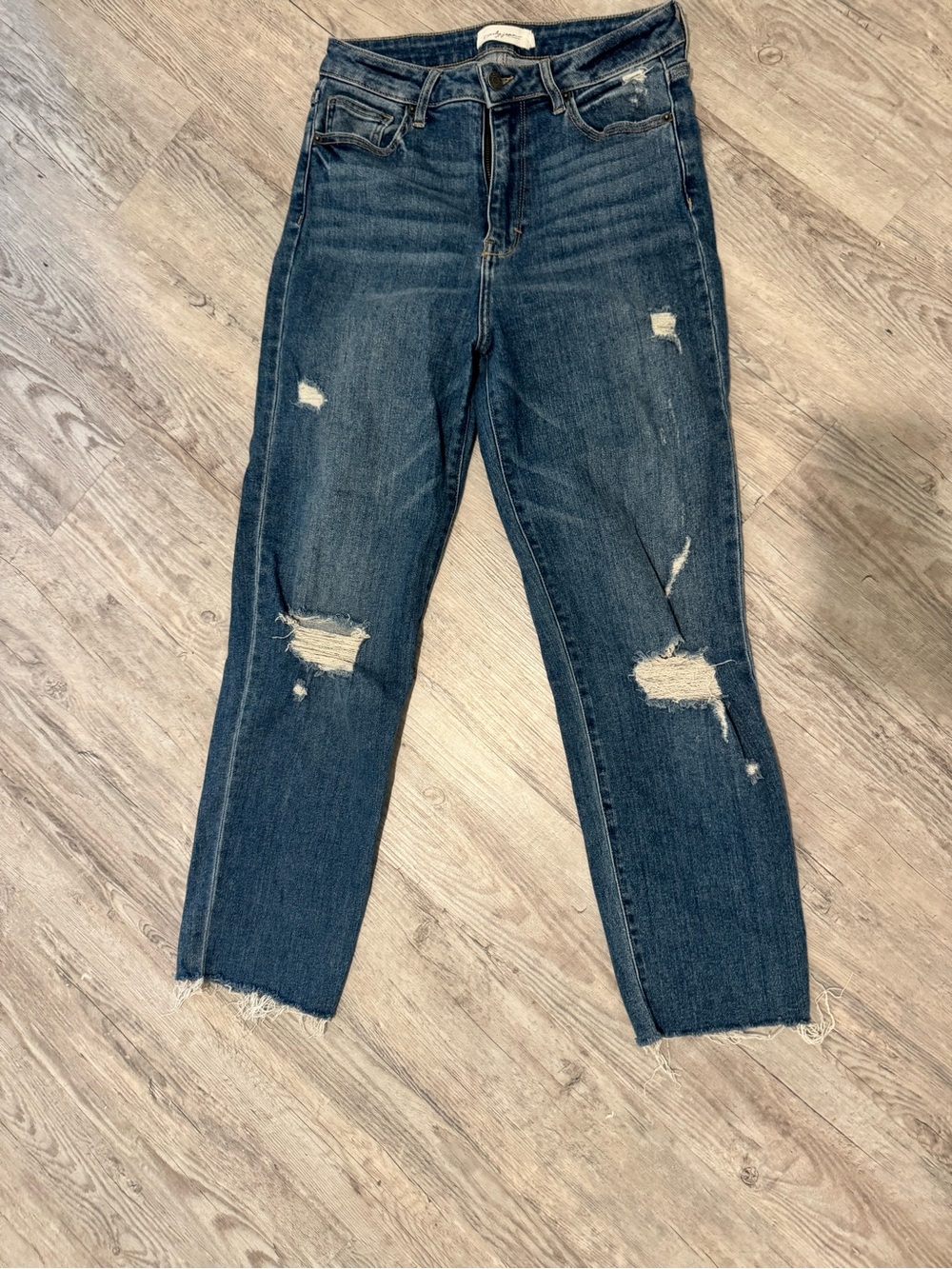 CJLA Dark Blue Distressed Women's Jeans